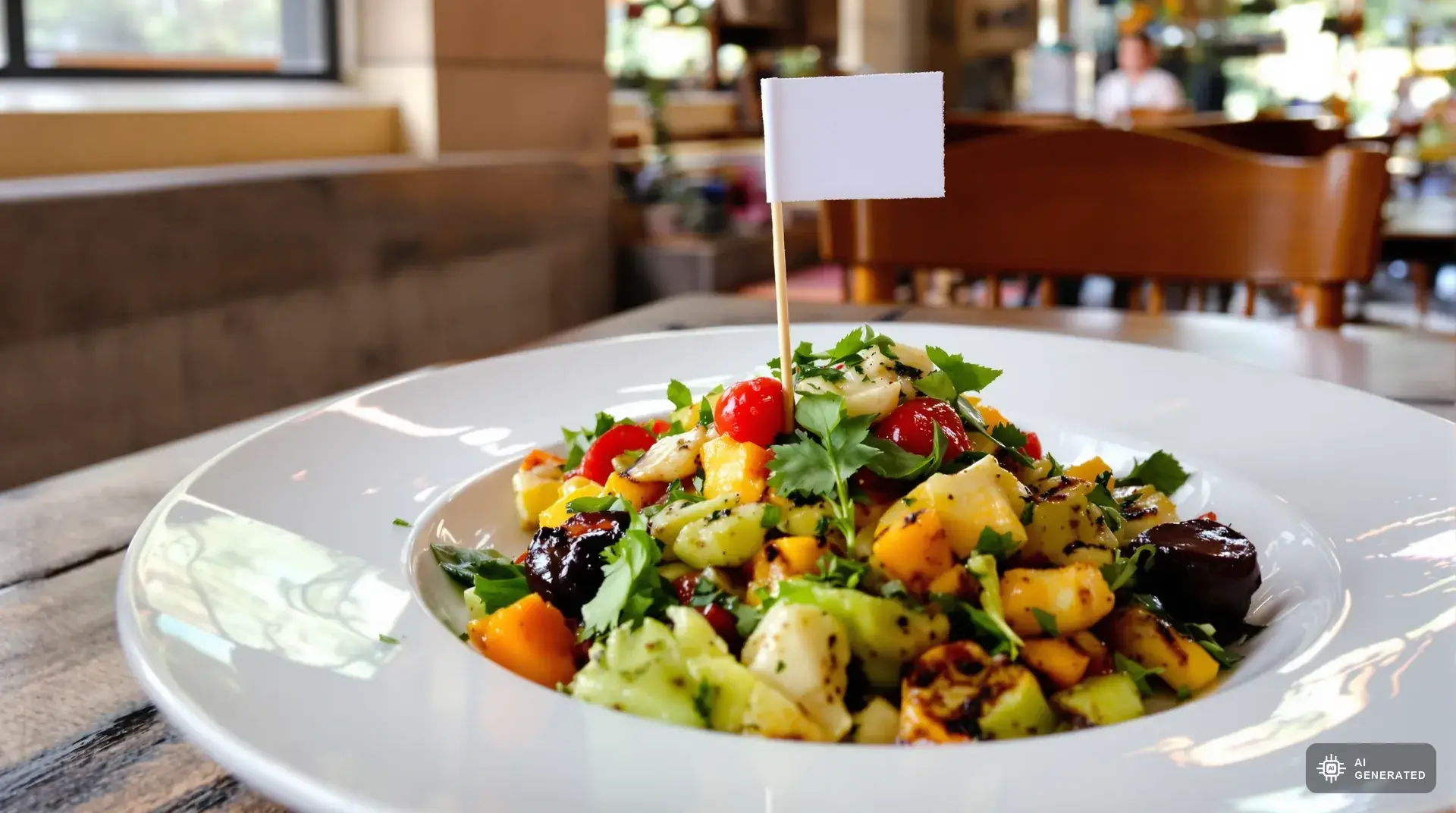 Glutenfrei essen auf Zypern - mediterraner Salat im Restaurant