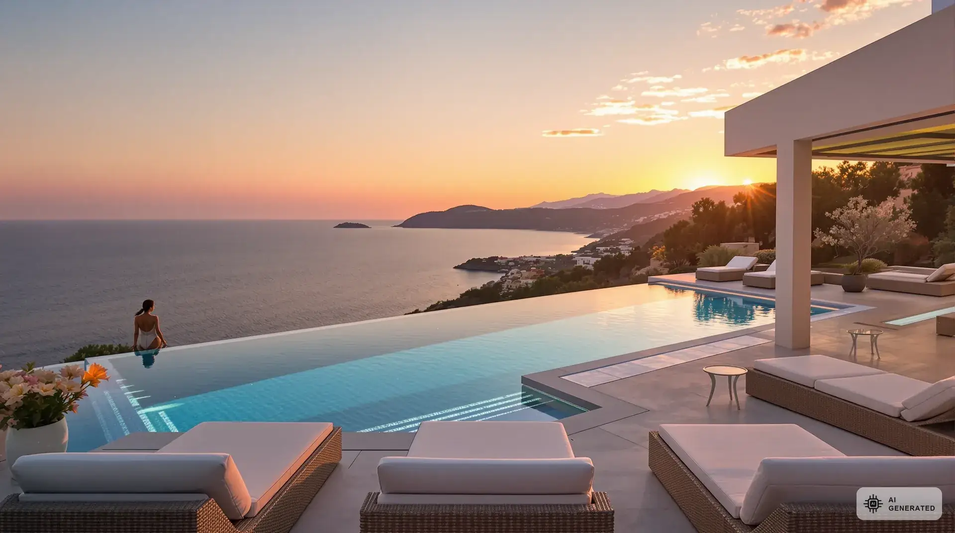 HNWI auf Zypern: Steuerfrei leben als Vermögender 2 HNWI auf Zypern steuerfrei leben - Luxusvilla mit Infinity-Pool und Meerblick
